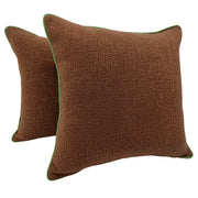 Earthy Contrast Pillow Covers (16x16, Set of 2) | ZIPCushions