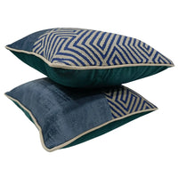 Geometric Elegance Pillow Covers (16x16, Set of 2)