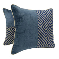 Geometric Elegance Pillow Covers (16x16, Set of 2)
