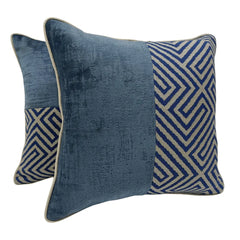 Geometric Elegance Pillow Covers (16x16, Set of 2)