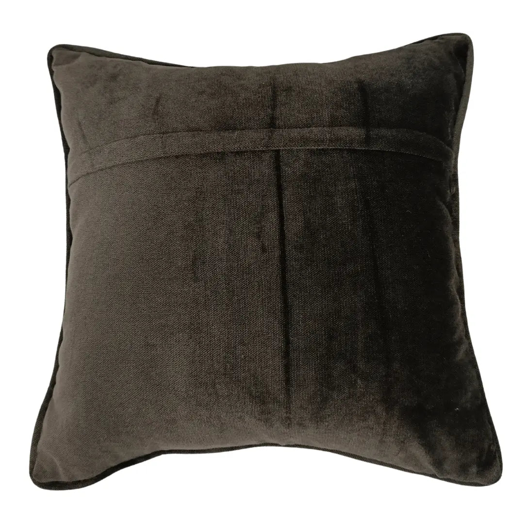 Classic Brown and Ivory Pillow Covers (16x16, Set of 2) | ZIPCushions - view 3