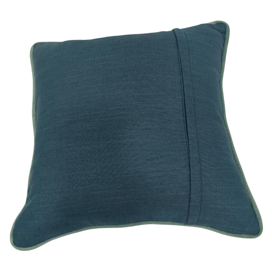 Deep Green Textured Pillow Covers (16x16, Set of 2) | ZIPCushions - view 3