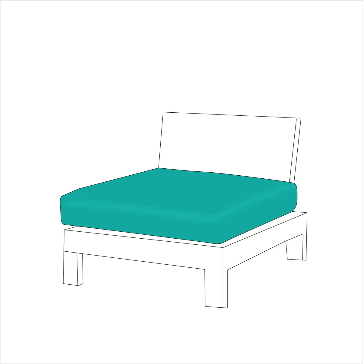Square Custom Seat Cushions |  ZIPCushions