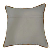 Modern Two-Tone Pillow Covers with Mustard Piping (16x16, Set of 2) | ZIPCushions