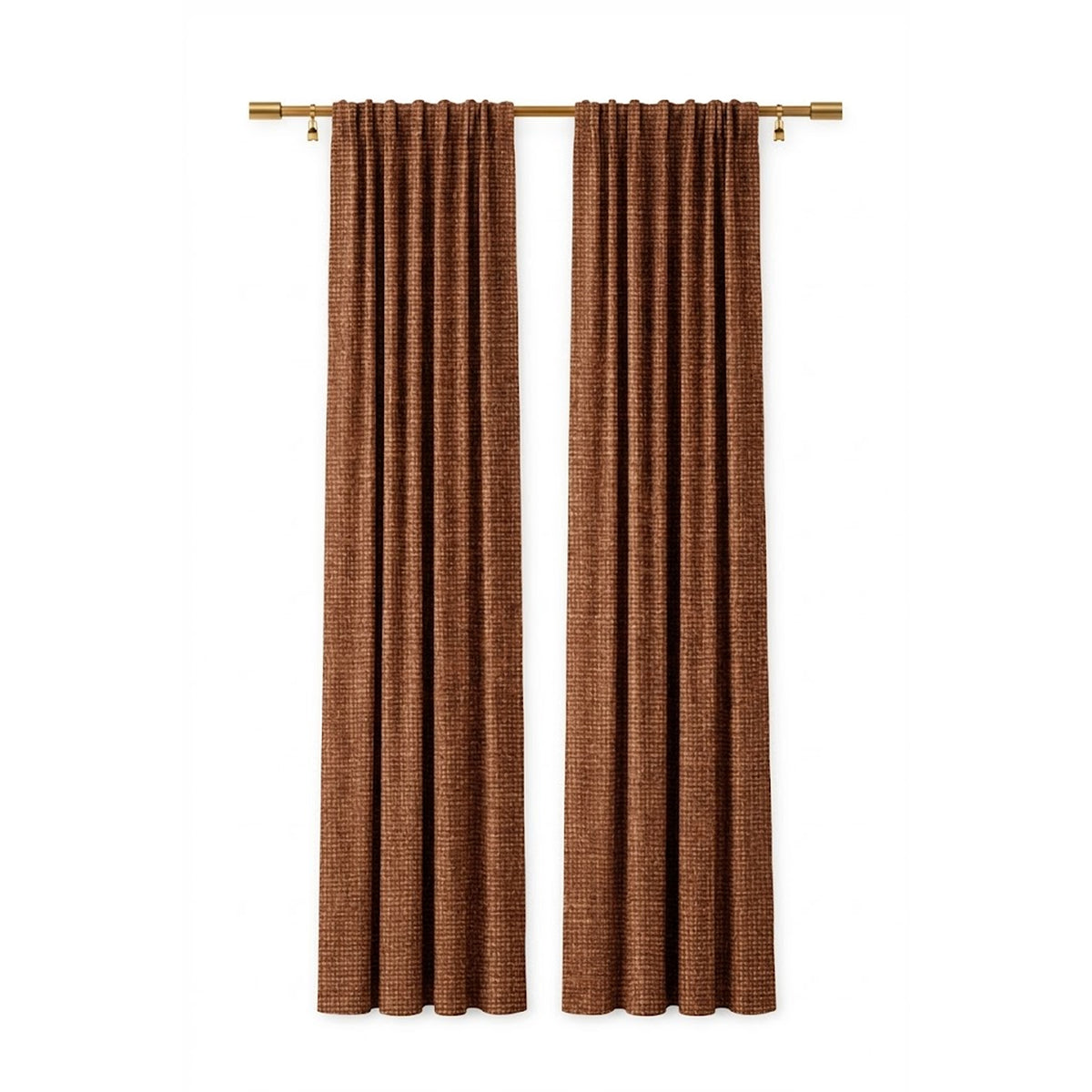 Amber Heavyweight Woven Curtain