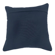 Blue and Beige Patterned Pillow Covers with Contrast Piping (16x16, Set of 2) | ZIPCushions