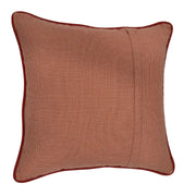 Rust and Red Geometric Pillow Covers with Contrast Piping (16x16, Set of 2) | ZIPCushions