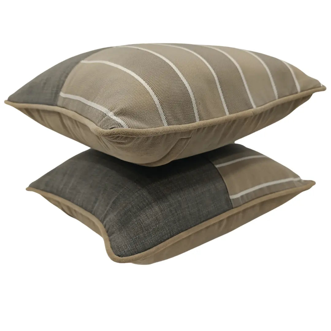 Striped Harmony Pillow Covers (16x16, Set of 2) | ZIPCushions - view 2