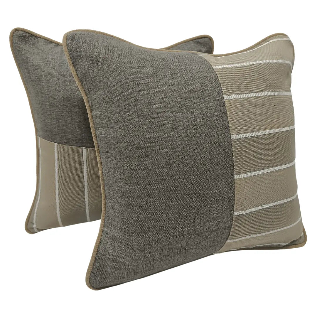 Striped Harmony Pillow Covers (16x16, Set of 2) | ZIPCushions