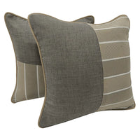 Striped Harmony Pillow Covers (16x16, Set of 2)