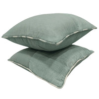 Soft Sage Elegance Pillow Covers (16x16, Set of 2)