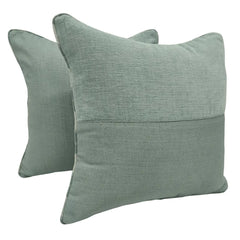 Soft Sage Elegance Pillow Covers (16x16, Set of 2)