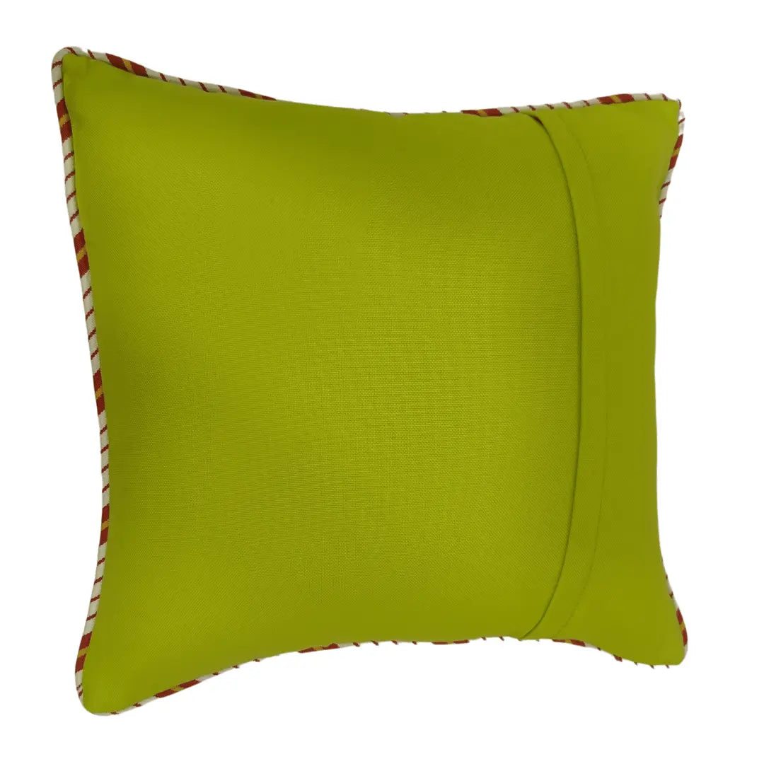 Royal Blue & Lime Green Cushion Covers (16x16, Set of 2) | ZIPCushions - view 3
