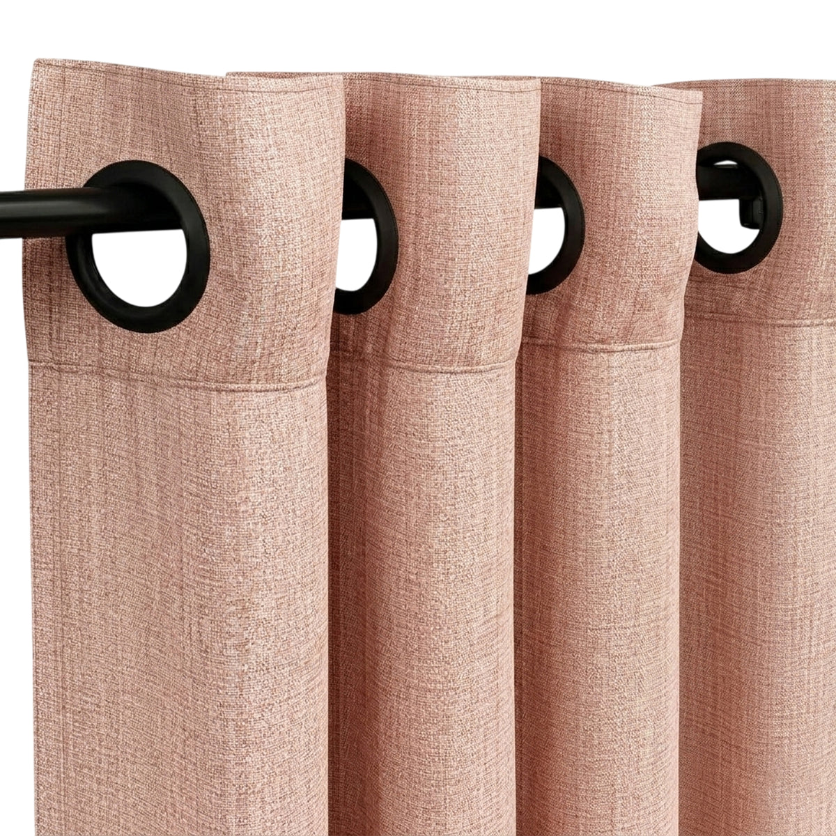 Blush Heavyweight Woven Curtain - view 4