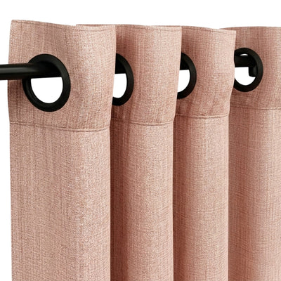Blush Heavyweight Woven Curtain - alternate view