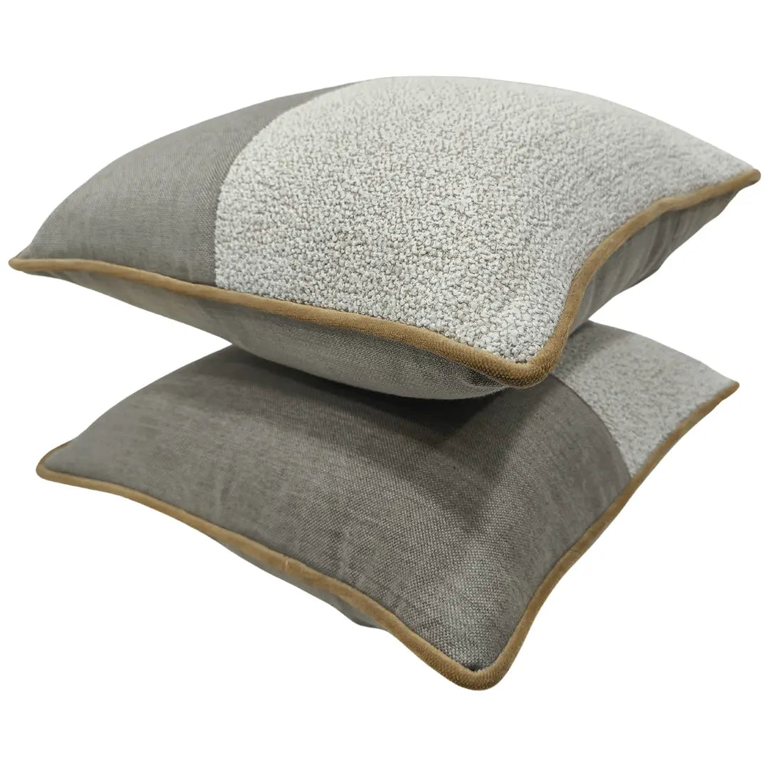 Dual-Tone Bouclé Pillow Covers (16x16, Set of 2) | ZIPCushions - view 2