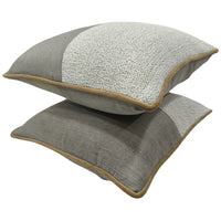 Dual-Tone Bouclé Pillow Covers (16x16, Set of 2)