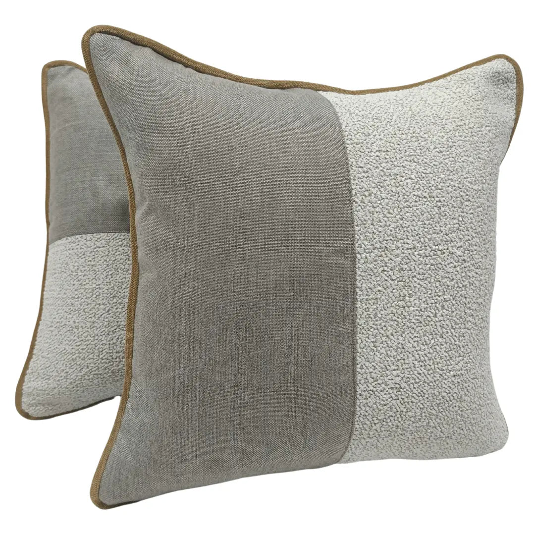 Dual-Tone Bouclé Pillow Covers (16x16, Set of 2) | ZIPCushions