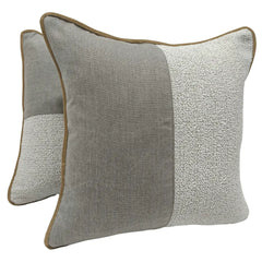 Dual-Tone Bouclé Pillow Covers (16x16, Set of 2)