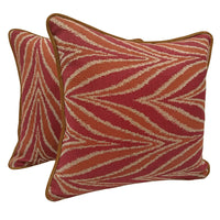 Dual-Tone Patterned Pillow Covers (16x16, Set of 2)