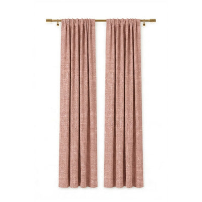Blush Heavyweight Woven Curtain