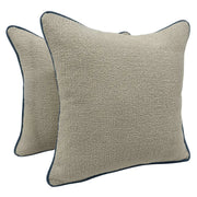Beige Bouclé Pillow Covers (16x16, Set of 2) | ZIPCushions