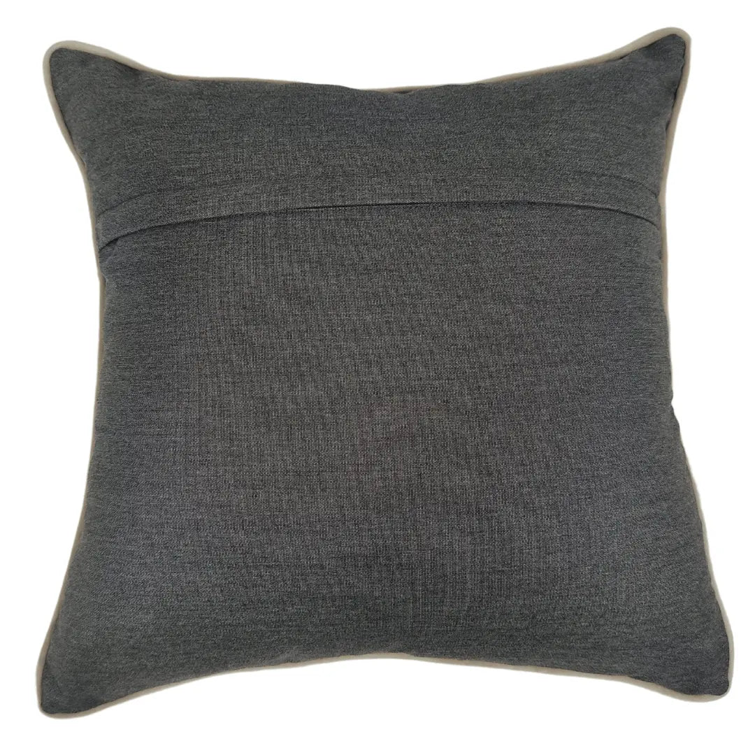 Grey Dual-Tone Pillow Covers (16x16, Set of 2) | ZIPCushions - view 3