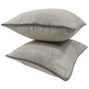 Beige Textured Pillow Covers (16x16, Set of 2) | ZIPCushions