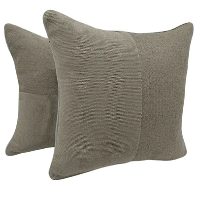 Modern Taupe Pillow Covers (16x16, Set of 2)