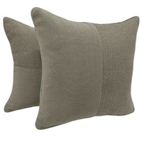 Modern Taupe Pillow Covers (16x16, Set of 2)