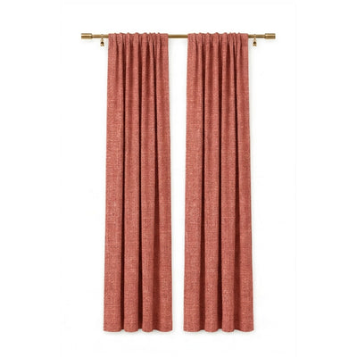 Cherry Heavyweight Woven Curtain