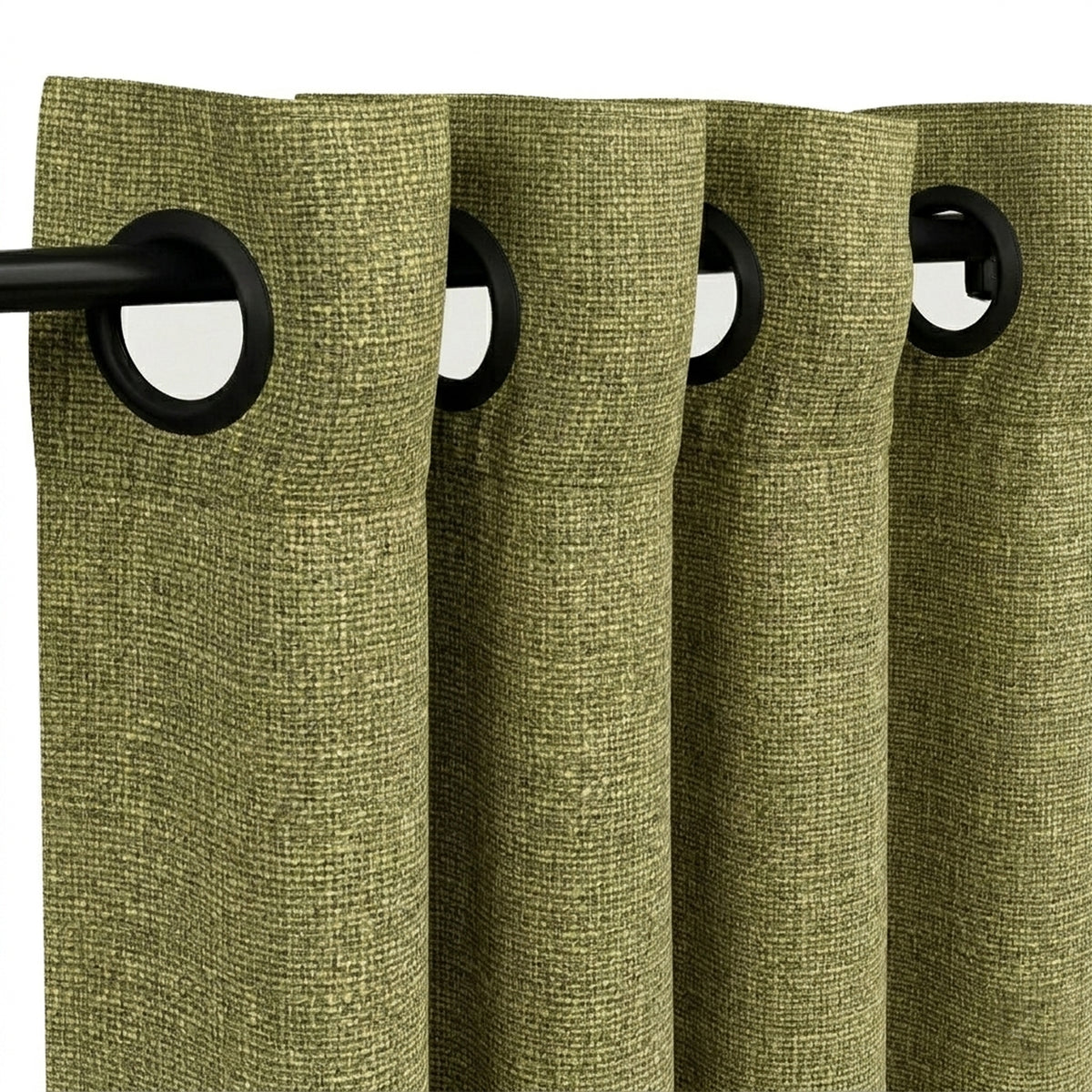 Citron Heavyweight Woven Curtain - view 4