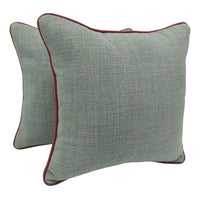 Sage Green and Beige Pillow Covers (16x16, Set of 2)