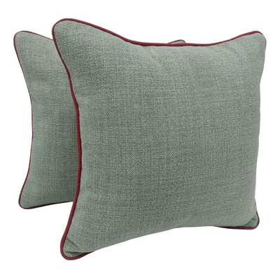 Sage Green and Beige Pillow Covers (16x16, Set of 2)