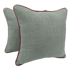 Sage Green and Beige Pillow Covers (16x16, Set of 2)
