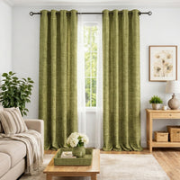 Citron Heavyweight Woven Curtain