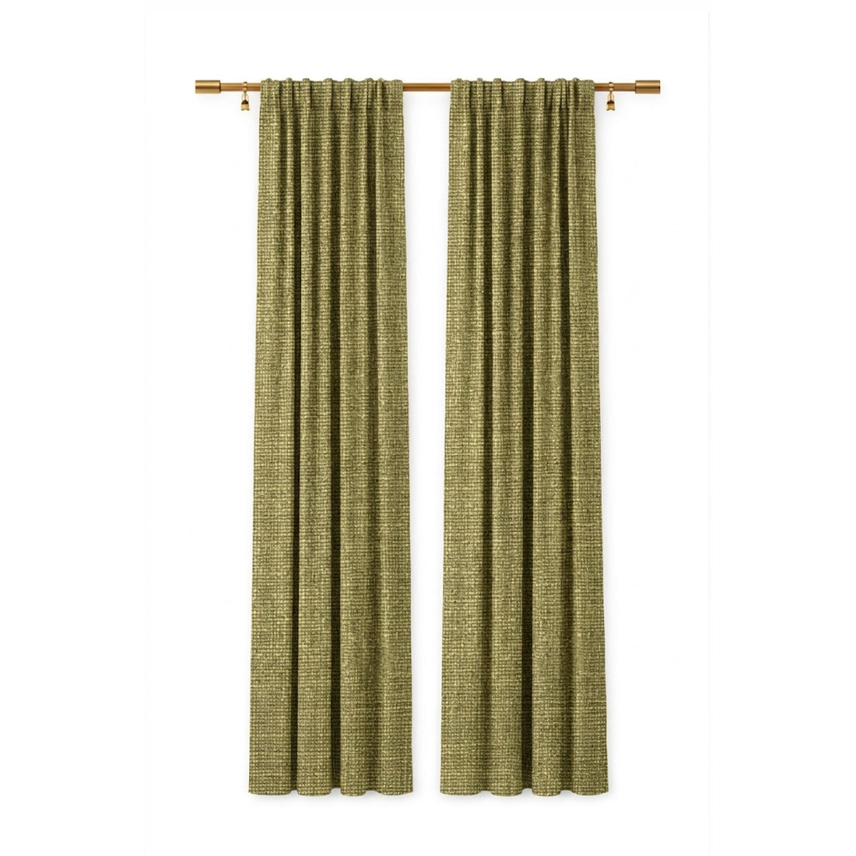Citron Heavyweight Woven Curtain