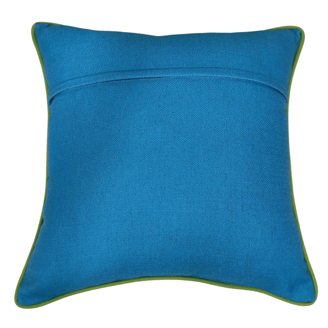 Striped Pillow Covers with Green Piping (Set of 2) | ZIPCushions - view 3