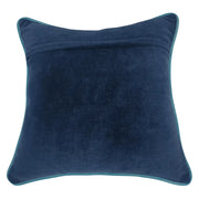 Deep Blue & Herringbone Pillow Covers (16x16, Set of 2) | ZIPCushions