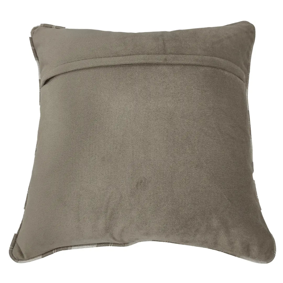 Modern Gray Textured Pillow Covers (Set of 2, 16x16) | ZIPCushions - view 3