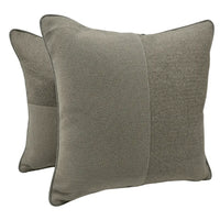 Textured Neutral Pillow Covers (Set of 2, 16x16)