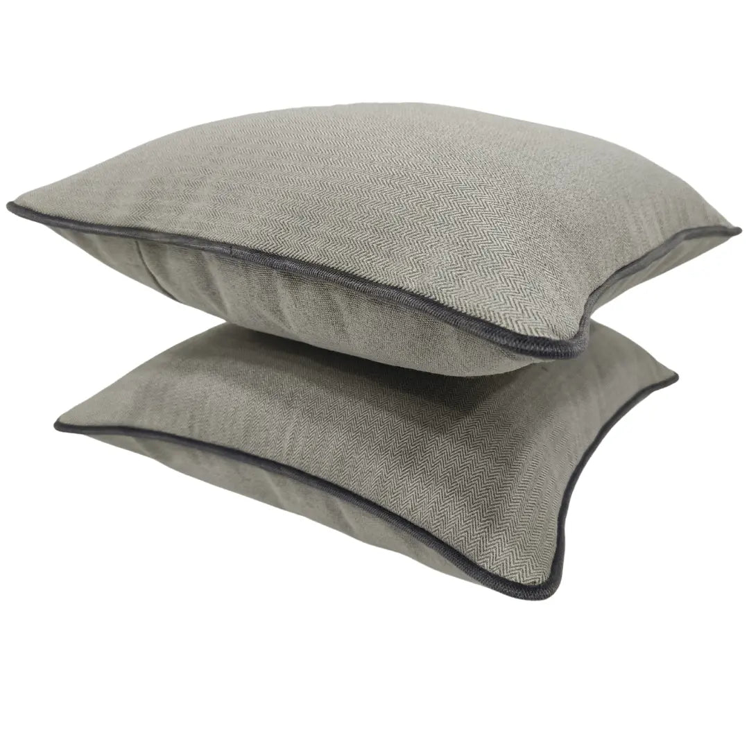 Elegant Neutral Pillow Covers (Set of 2, 16x16) | ZIPCushions - view 2