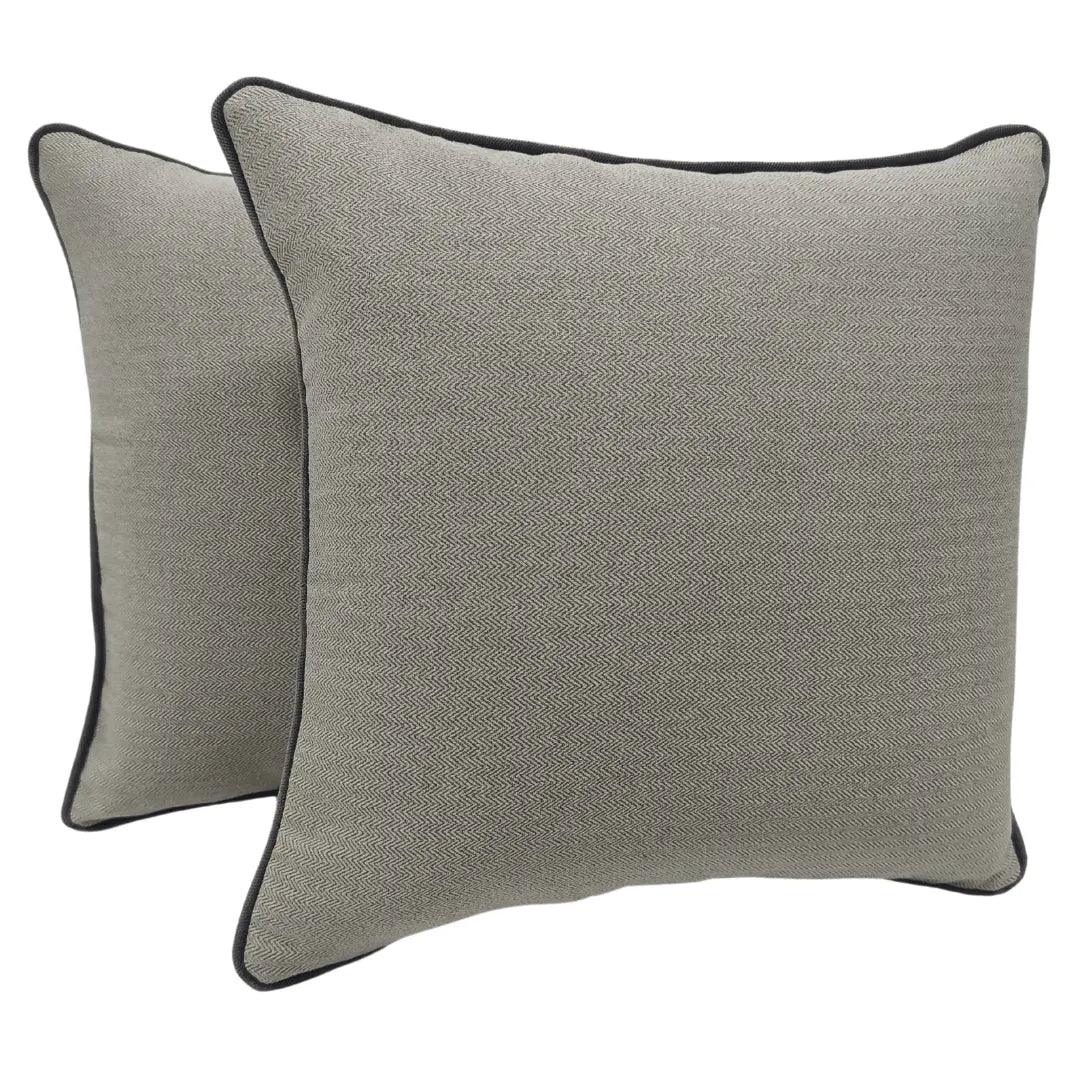 Elegant Neutral Pillow Covers (Set of 2, 16x16) | ZIPCushions