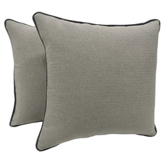 Elegant Neutral Pillow Covers (Set of 2, 16x16)