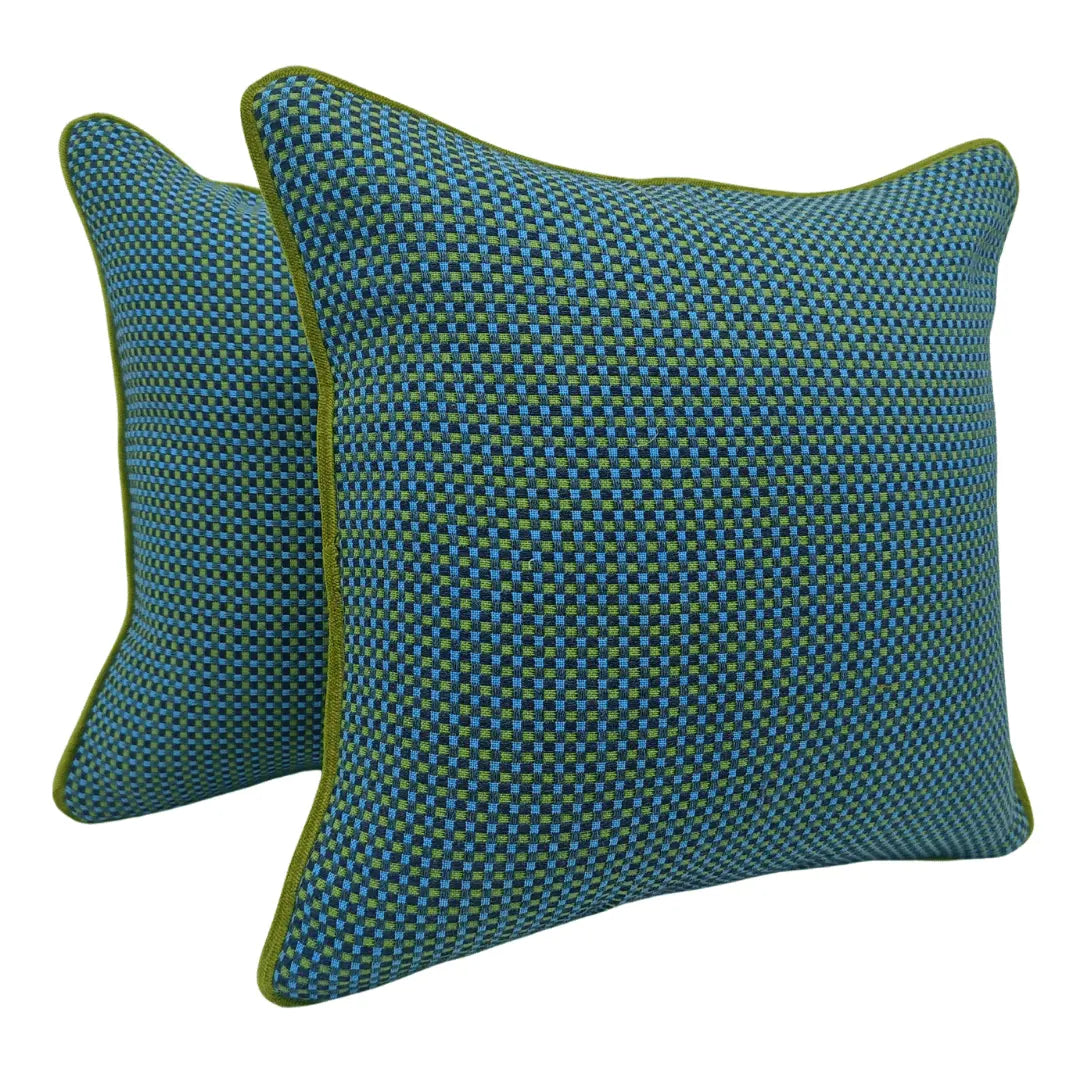 Vibrant Textured Pillow Covers (Set of 2, 16x16) | ZIPCushions