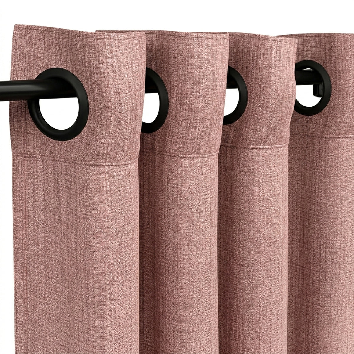 Deep Currant Heavyweight Woven Curtain - view 4