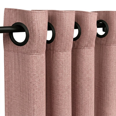 Deep Currant Heavyweight Woven Curtain - Secondary image