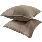 Contemporary Dual-Tone Pillow Covers (Set of 2, 16x16) | ZIPCushions