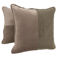 Contemporary Dual-Tone Pillow Covers (Set of 2, 16x16)