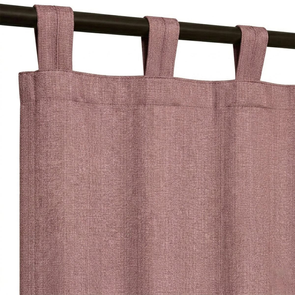 Deep Currant Heavyweight Woven Curtain - view 6
